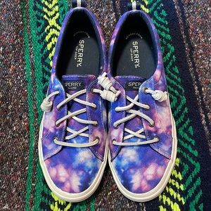 Women’s Sperry Crest Vibe Memory Foam Canvas Sneakers: Size 9